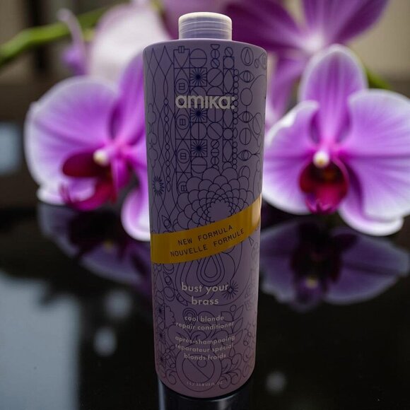 amika Other - Amika Bust Cool Blonde Your Brass Strength Repair Conditioner Liter